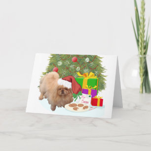 Cartão De Festividades Biscoitos para o Papai Noel