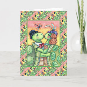 CARTÃO DE FESTIVIDADES BISSING TURTLE SWEETHEARTHEARS, NAMORADOS DE TARP