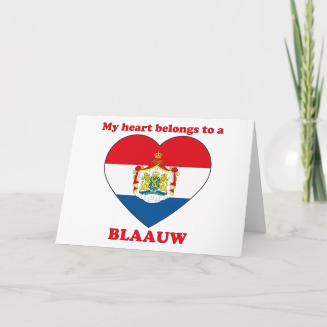 Cartão De Festividades Blaauw (Frente)
