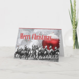 Cartão De Festividades Black and White Winter Christmas Card