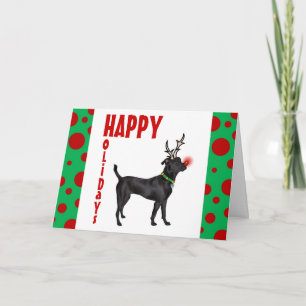 Cartão De Festividades Black Dog