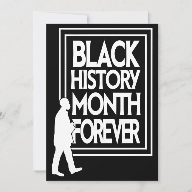 Cartão De Festividades Black History Month Forever (Frente)