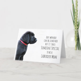 Cartão De Festividades Black Lab - Mothers Day Dog - Best Labrador Mom