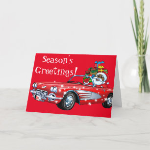 Cartão De Festividades Black Santa