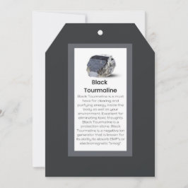Cartão De Festividades Black Tourmaline Crystal Significa Jewelry Display