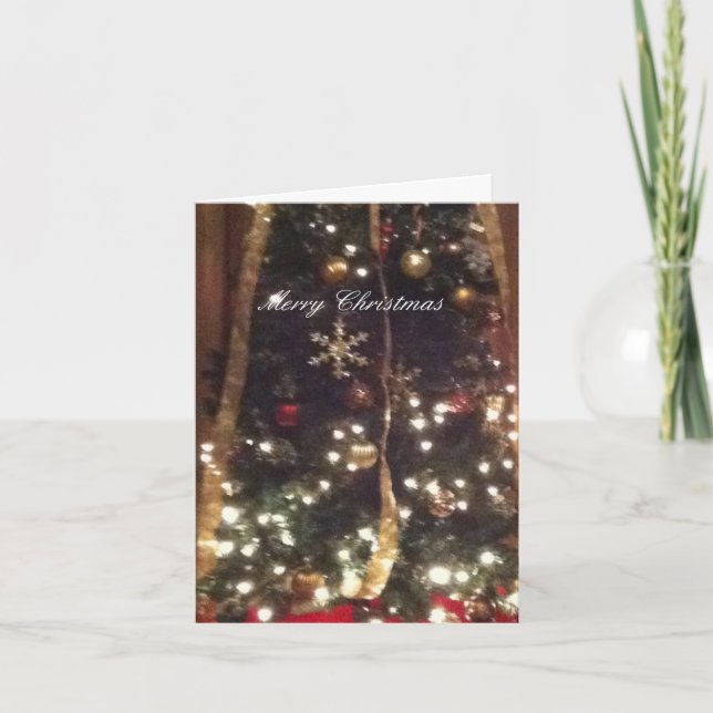 Cartão De Festividades Blended Family Christmas Card (Frente)