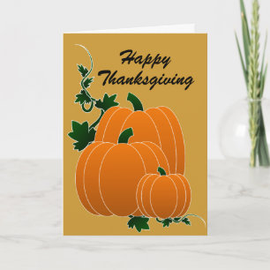 Cartão De Festividades Blessed Thanksgiving Card - Psalm 100:4 - Pumpkins
