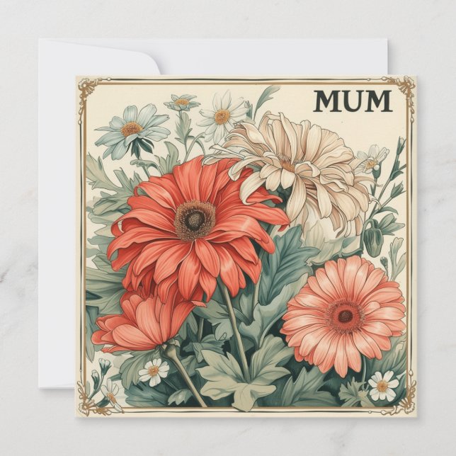 Cartão De Festividades Blessências de mãe: cartas finais (Frente)