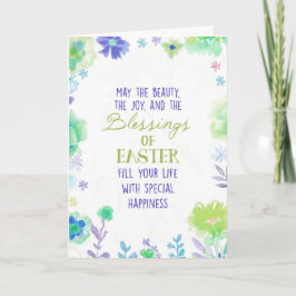 Cartão De Festividades Blessings of Easter