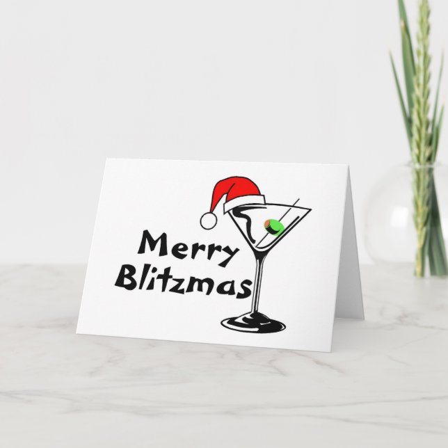 Cartão De Festividades Blitzmas alegre (Frente)