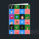 Cartão De Festividades bloco colorobloco africano santa<br><div class="desc">"afro santa claus colorblock" "afro americano Papai Noel" "AFRICAN SANTA Claus"kwanzaa, "christmas owl" "christmas moose" "christmas fox" "black santa Claus" "christmas colorblock" "christmas color block" "afro americano Papai Noel" , noel, PAPAIS NOEIS afro-americanos, ro PAPAIS NOEIS americanos, , Papai Noel preto, , , PAPAIS NOEIS AFRICANOS, papais noeis pretos, Papai...</div>