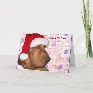 Cartão De Festividades Bloodhound Christmas Card