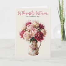Blooms em Aquarela | Peônia Dia das Mães Moderno