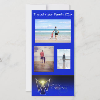Cartão De Festividades Blue Angel Felry Natal 3 Foto
