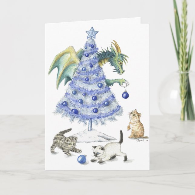 Cartão De Festividades Blue Christmas - Greeting card (Frente)