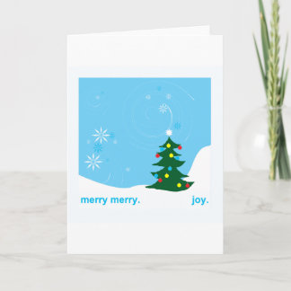 Cartão De Festividades blue holiday card