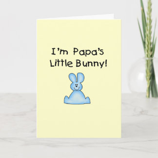 Cartão De Festividades Blue Papa's  Little Bunny T-shirts and Gifts
