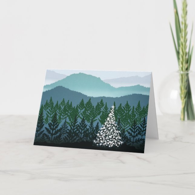 Cartão De Festividades Blue Ridge Christmas greeting card (Frente)