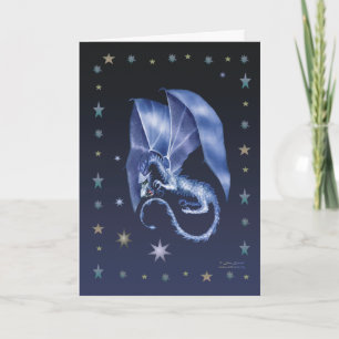 Cartão De Festividades Blue Star Dragon