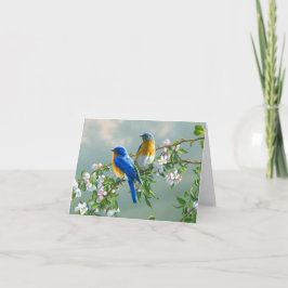 Cartão De Festividades Bluebird