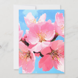 Cartão De Festividades Blush Bloom Cherry Blossom