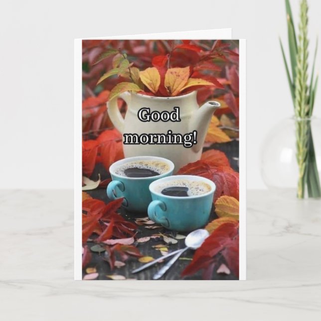 CARTÃO DE FESTIVIDADES **BOA MANHÃ E FELIZ ANIVERSÁRIO** (Frente)