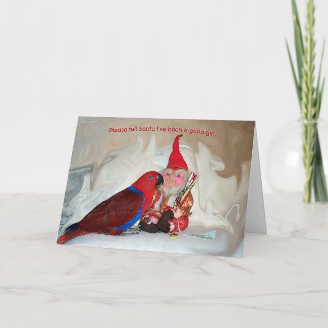 Cartão De Festividades Boa Menina (Frente)