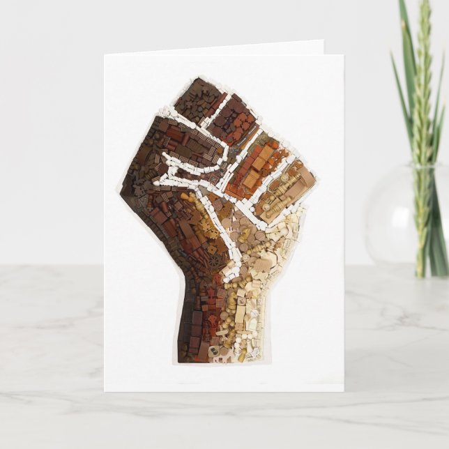 Cartão De Festividades Board Game Pieces Protest Fist Card (Frente)