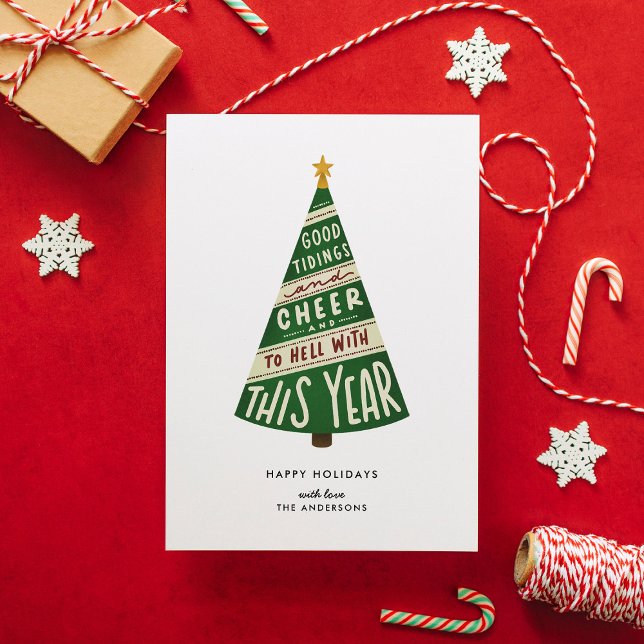 Cartão De Festividades Boas apresentações e alegria e o inferno com este  (Criador carregado)