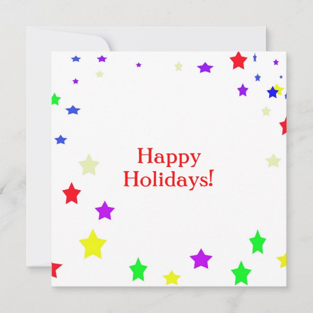 Cartão De Festividades Boas Festas! (Frente)