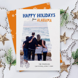 Cartão De Festividades Boas Festas da Alabama One Photo