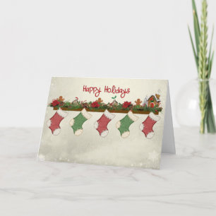 Cartão De Festividades Boas Festas de Armazenamento