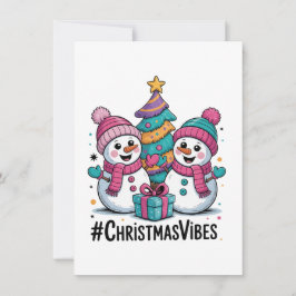 Cartão De Festividades Boas Festas de Natal Vibes