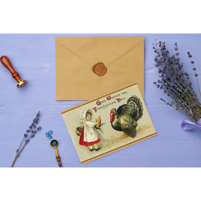 Cartão De Festividades Boas Festas para o Dia de Ação de Graças (Criador carregado)