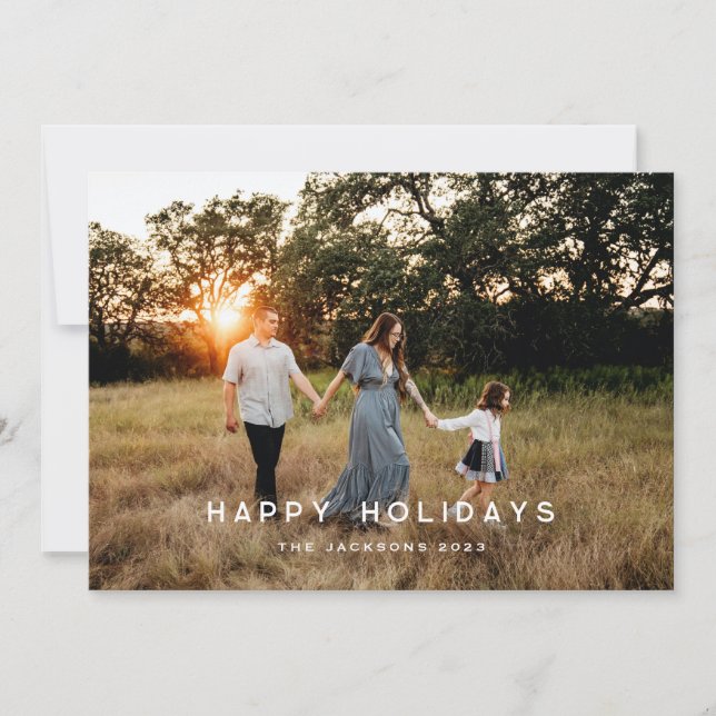 Cartão De Festividades Boas Festas Tradicionais (Frente)