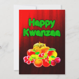 Cartão De Festividades Boas Frutas do Kwanzaa