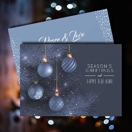 Cartão De Festividades Boas-vindas da estação das unhas azuis