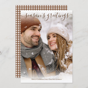 Cartão De Festividades Boas-vindas da temporada Foto personalizada Natal
