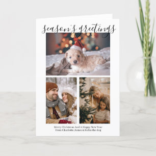Cartão De Festividades Boas-vindas da temporada Foto personalizada Natal