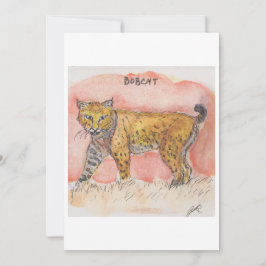 Cartão De Festividades Bobcat Greeting Card