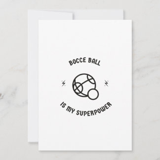 Cartão De Festividades Bocce ball é meu super poder