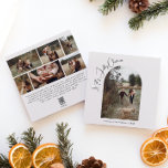 Cartão De Festividades Boho Arch Beige Holly Jolly Natal 7 Foto<br><div class="desc">Celebre a alegria da temporada com este cartão de festas do 7° Natal holly jolly, beige arch. O script editável exclusivo e chic cria um toque de charme e individualidade. Seu simples, elegante design preto-e-branco, com um quadro clássico de arco boêmico, evoca um humilde ambiente de inverno. A fonte festiva...</div>