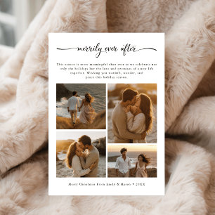 Cartão De Festividades Boho Beach 4 Foto Casados para Sempre Natal