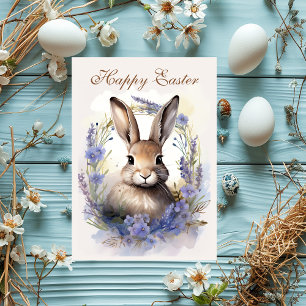 Cartão De Festividades Boho Bunny Bliss: Feliz Páscoa