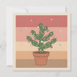 Cartão De Festividades Boho Desert Christmas Greeting Card