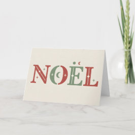 Cartão De Festividades Boho Retro Noel Christmas