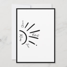 Cartão De Festividades Boho Sol Mamãe & Crianças Raios de Sol