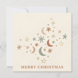 Cartão De Festividades Boho Star Cluster Christmas