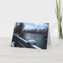 Cartão De Festividades Boise River Bridge Card