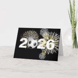 Cartão De Festividades Bola de Futebol de 2026